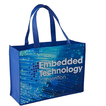 Custom Tote Bag Shopping Sublimated Large - 16 x 12 x 6 in - product view 3