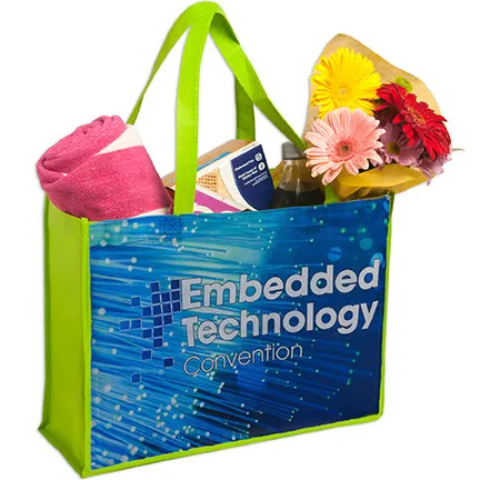 Custom Tote Bag Shopping Sublimated Large - 16 x 12 x 6 in - product view 7