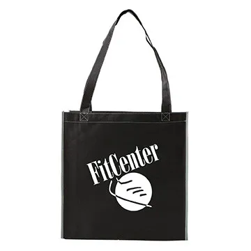 Custom Tote Bag Non-Woven Two-Tone Convention - 15 x 15 in