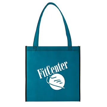 Custom Tote Bag Non-Woven Two-Tone Convention - 15 x 15 in - product view 2