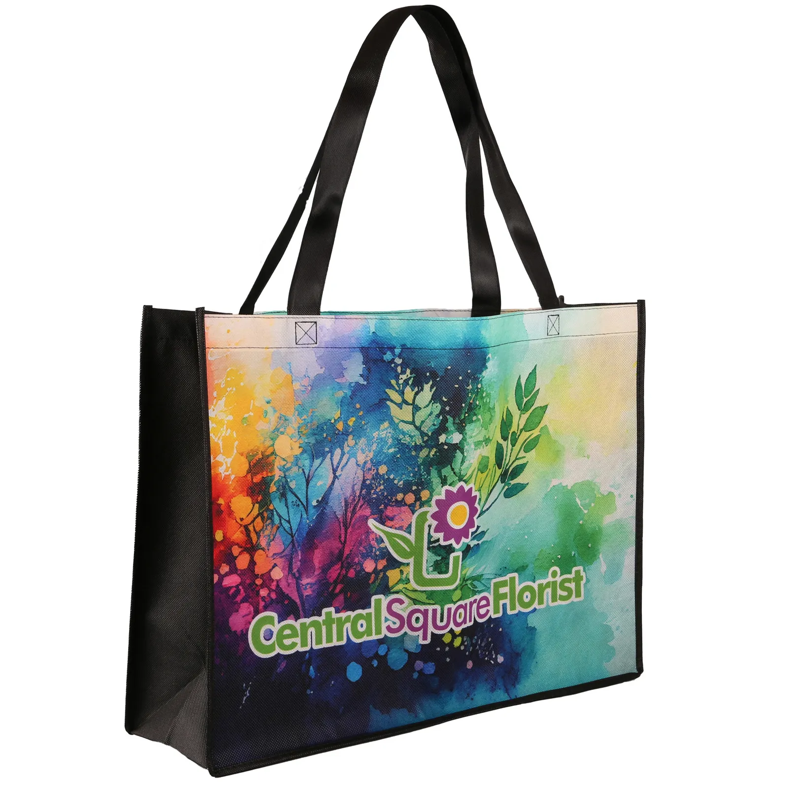 Custom Tote Bag Non-Woven Sublimated Shopping - 20 x 15 in - product view 3