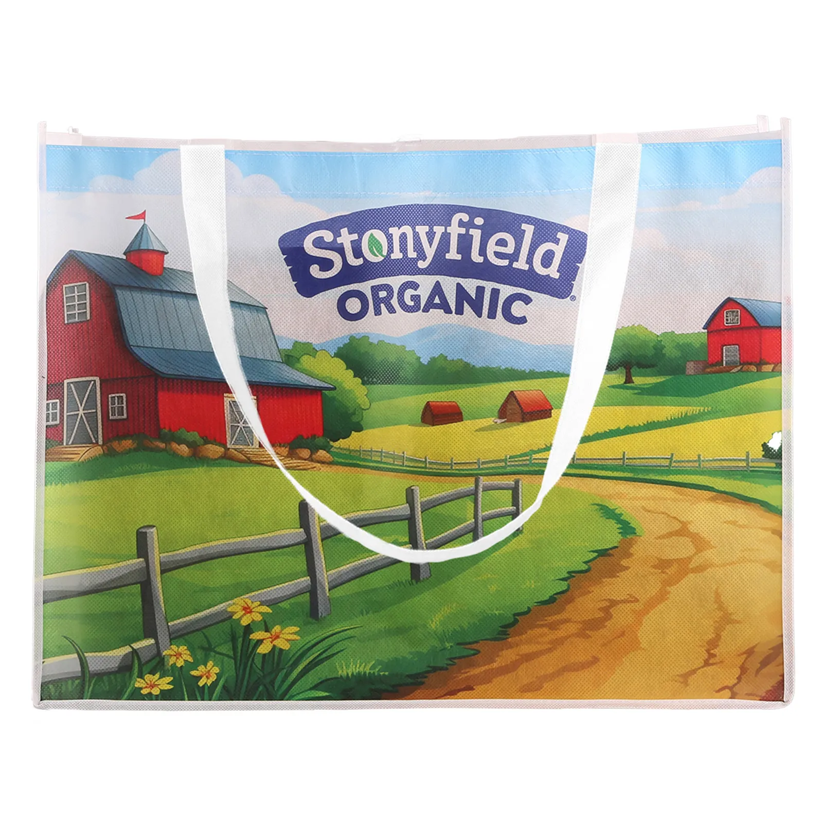 Custom Tote Bag Non-Woven Sublimated Shopping - 20 x 15 in - product view 8