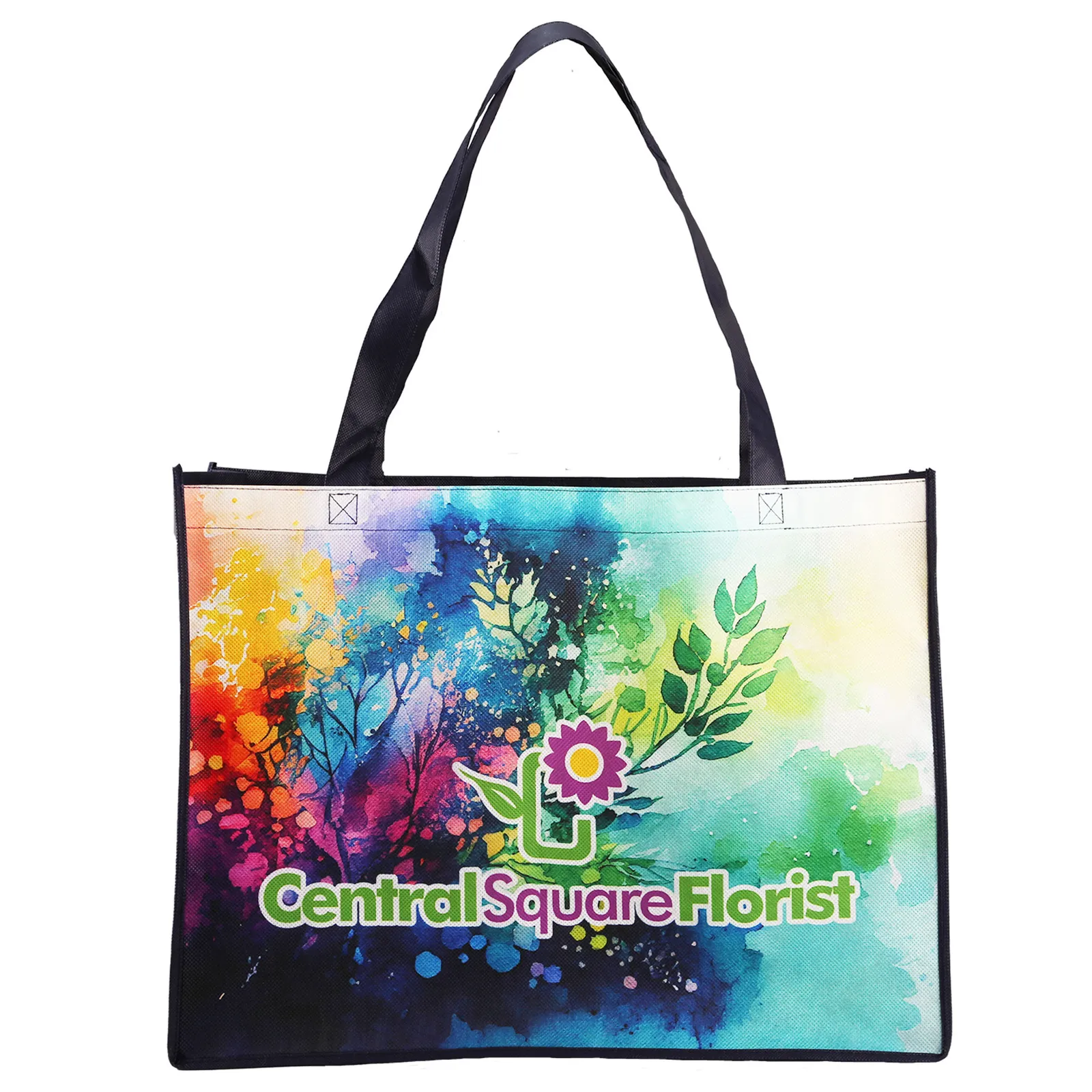 Custom Tote Bag Non-Woven Sublimated Shopping - 20 x 15 in - product view 11