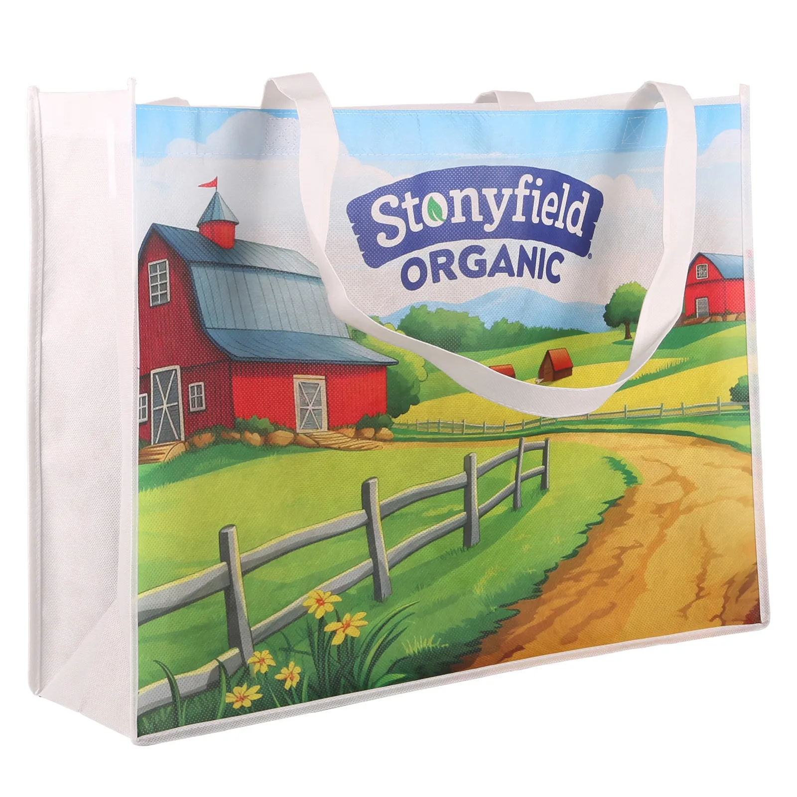Custom Tote Bag Non-Woven Sublimated Shopping - 20 x 15 in - product view 15