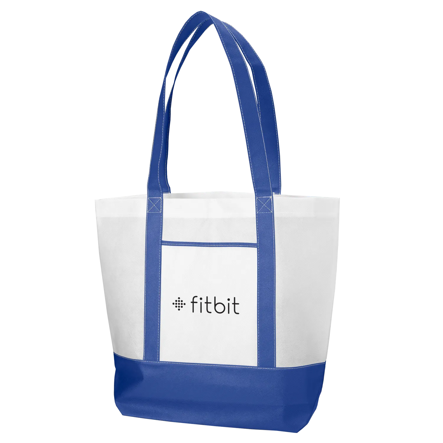 Custom Tote Bag Non-Woven Nautical Two-Tone - 18 x 15 in