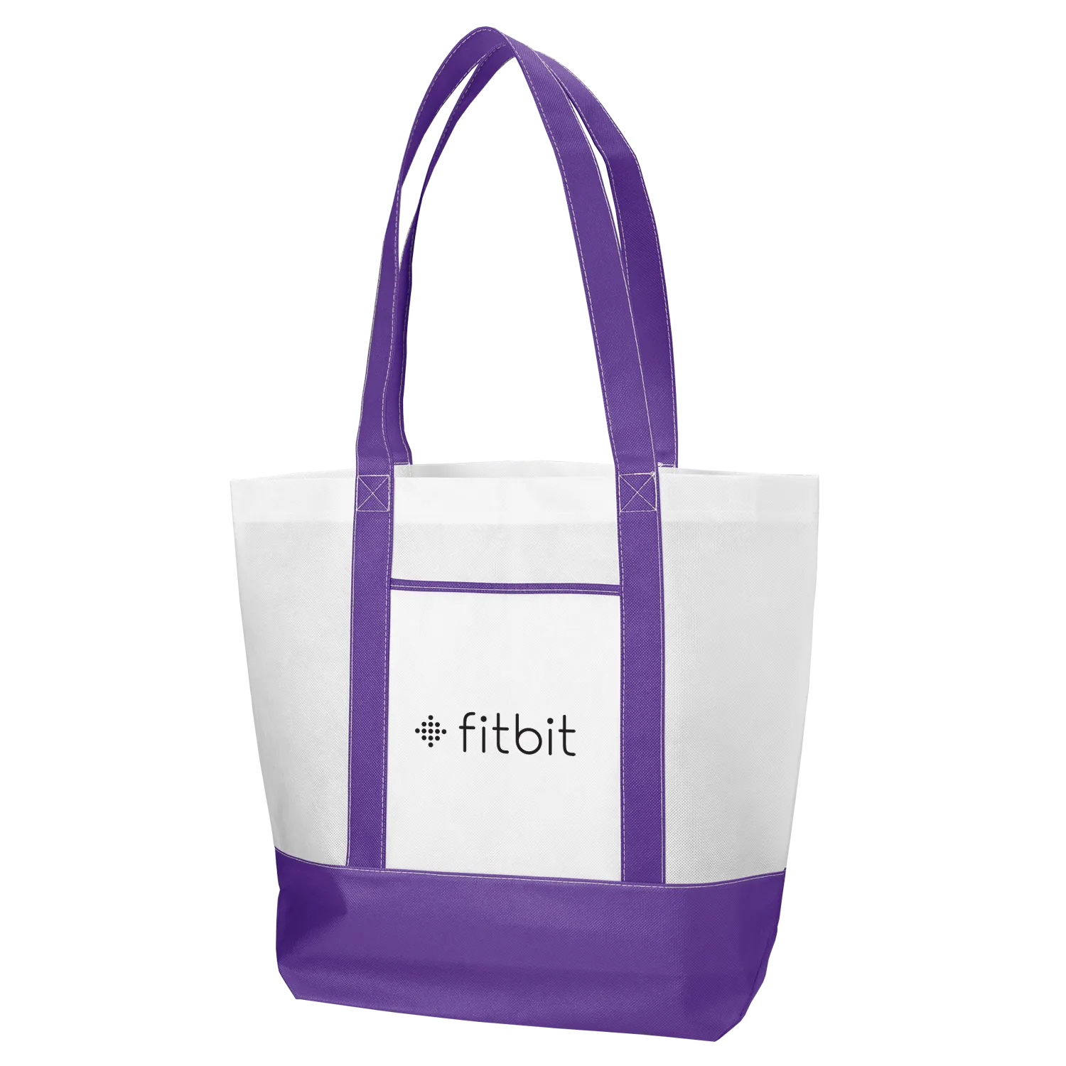 Custom Tote Bag Non-Woven Nautical Two-Tone - 18 x 15 in - product view 3