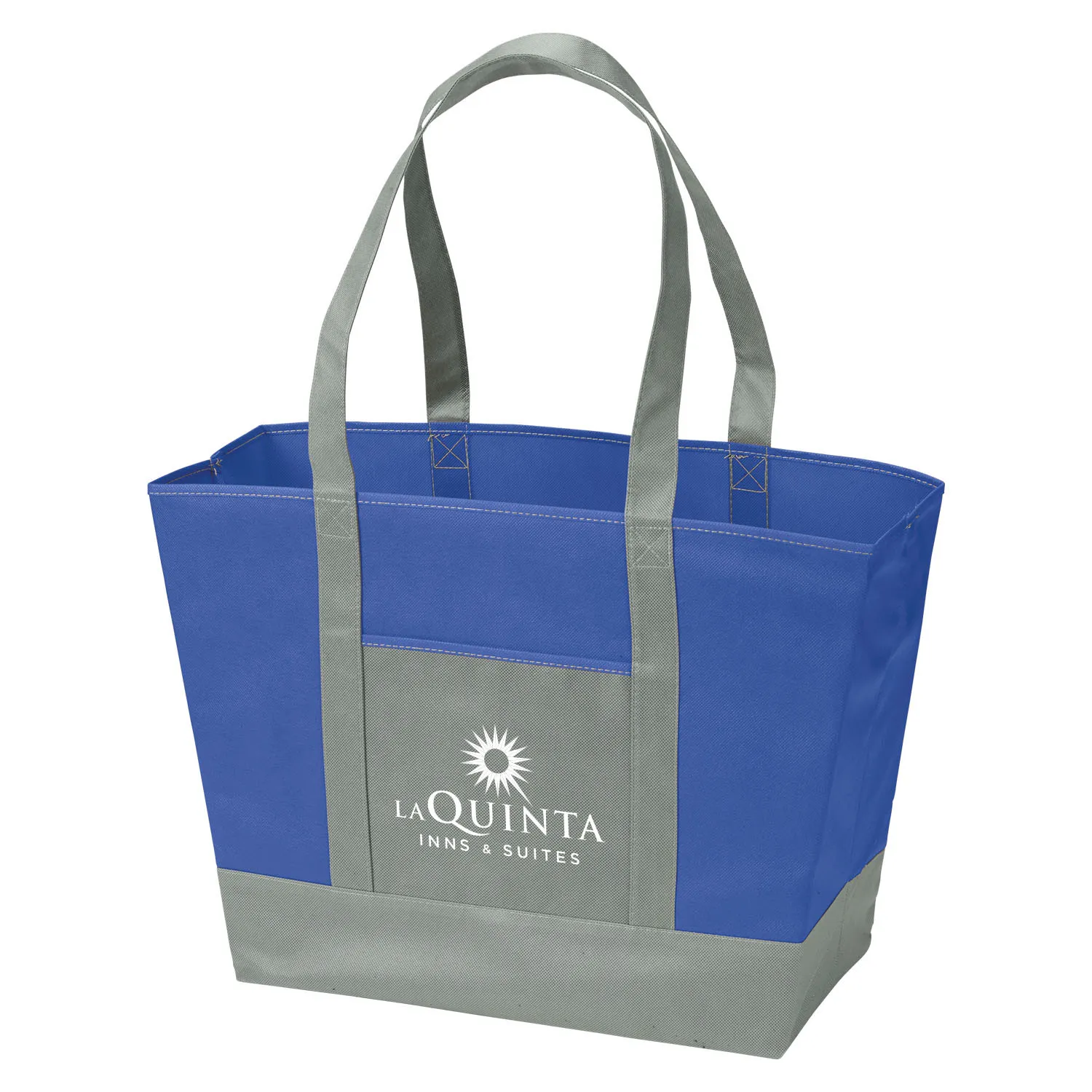 Custom Tote Bag Non-Woven Large Nautical Style - 21 x 15 in - product view 5