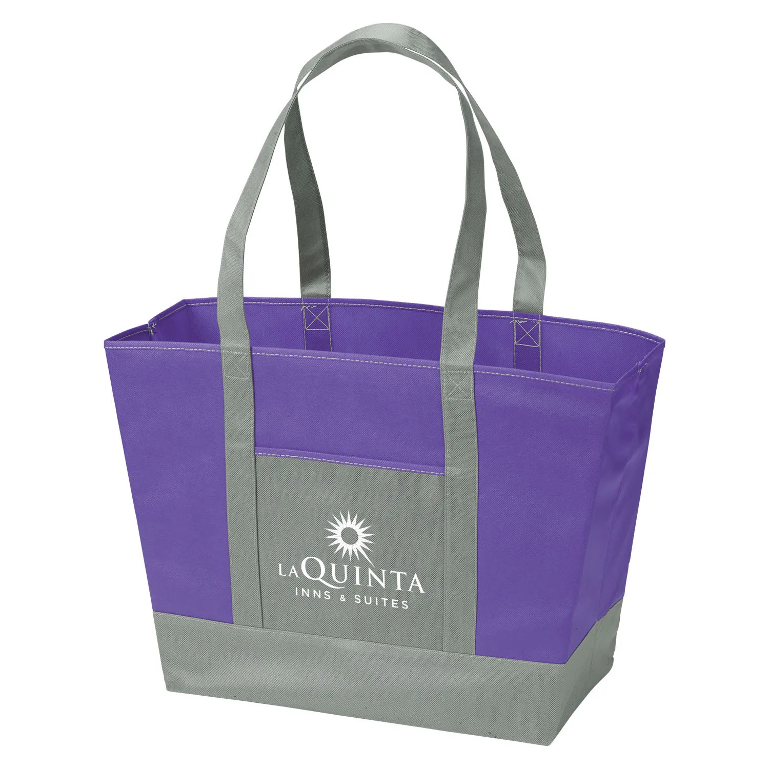 Custom Tote Bag Non-Woven Large Nautical Style - 21 x 15 in - product view 7