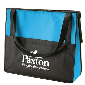 Custom Tote Bag Non-Woven Zipper Closure - 15 x 13 in