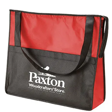 Custom Tote Bag Non-Woven Zipper Closure - 15 x 13 in - product view 3