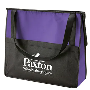 Custom Tote Bag Non-Woven Zipper Closure - 15 x 13 in - product view 4