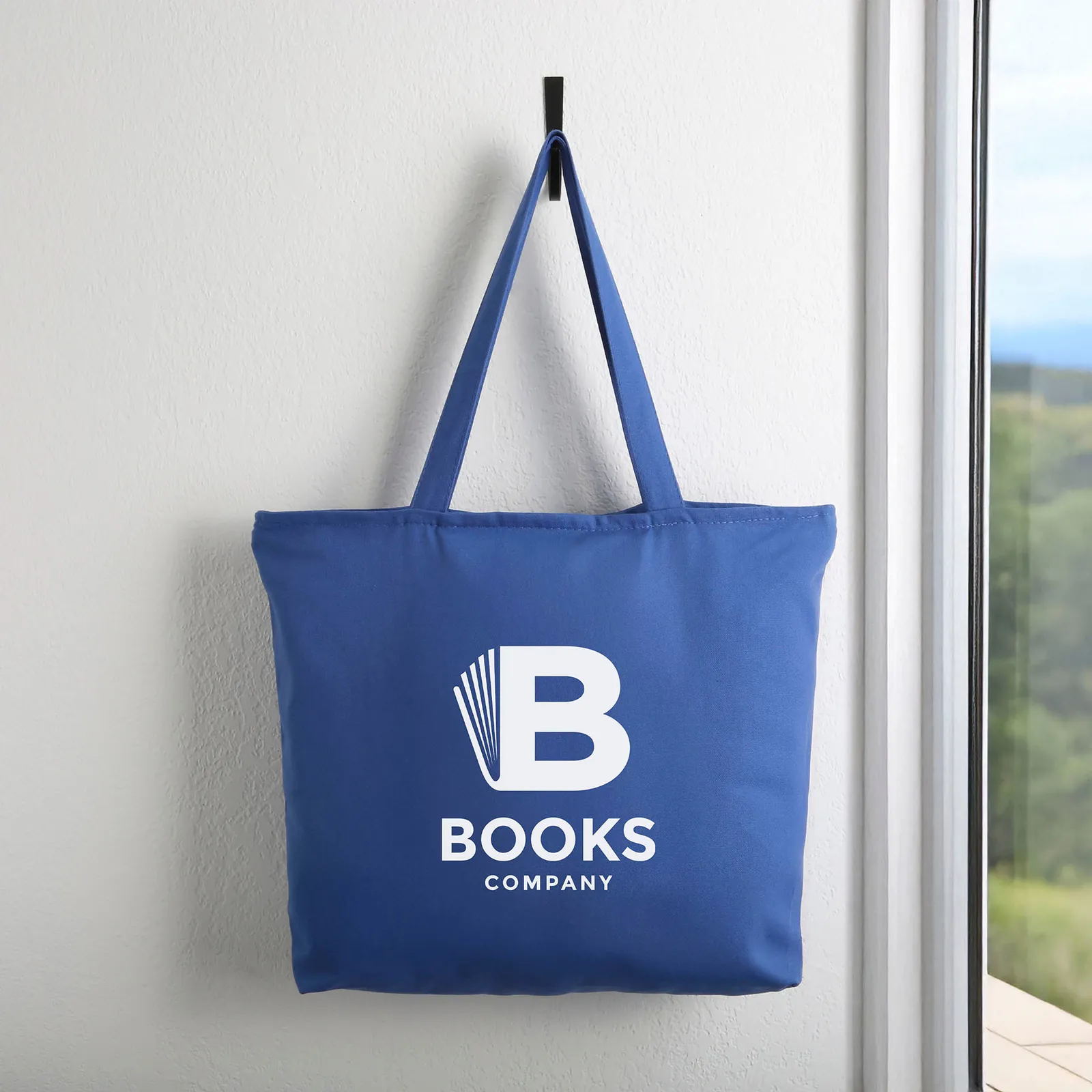Custom Tote Bag Cotton Canvas Zippered 12 oz - 19.25 x 14.75 in