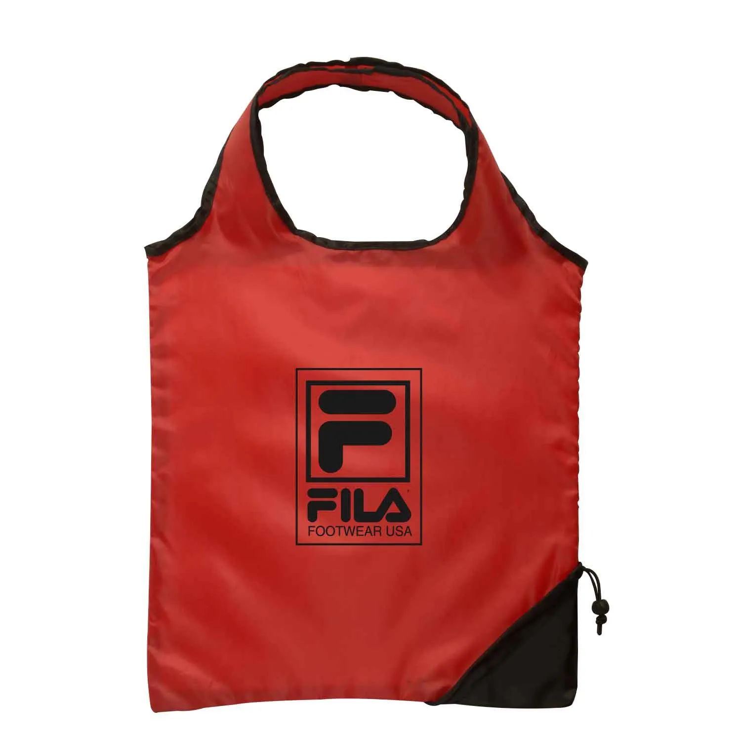 Custom Tote Bag Polyester Foldable with Pouch - 15 x 16 in - product view 3