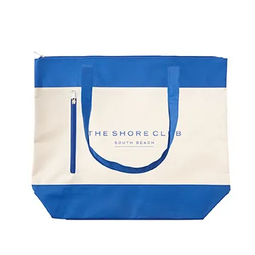 Custom Tote Bag Polyester Nautical Zippered - 19 x 16 in - product view 6
