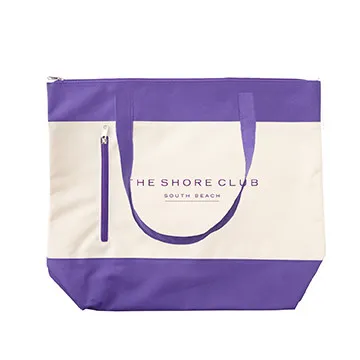 Custom Tote Bag Polyester Nautical Zippered - 19 x 16 in - product view 8