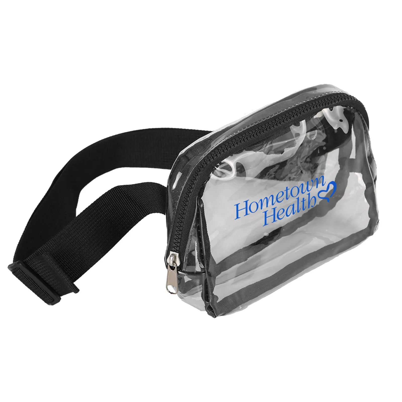 Clear PVC Sling Bag with Adjustable Strap - 8 x 6 x 2 in