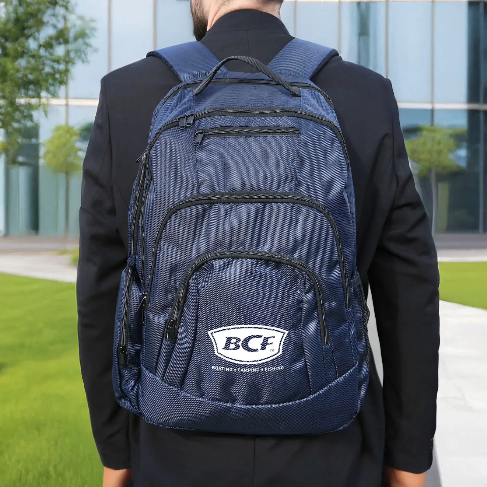 Recycled Polyester Executive Backpack - 18.5 x 21 in