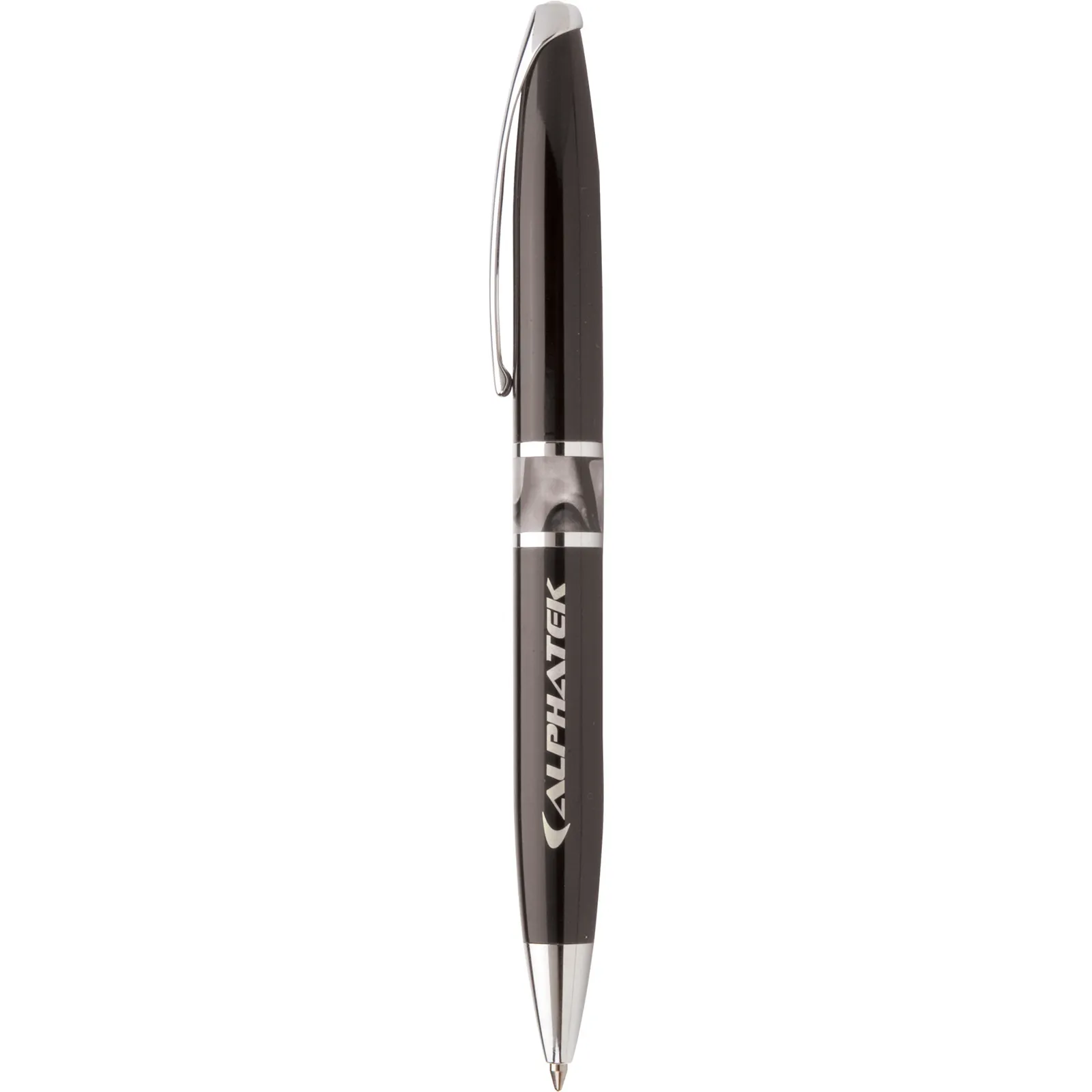 Executive Metal Pen with Marble Acrylic Band - 5.6 in - product view 2