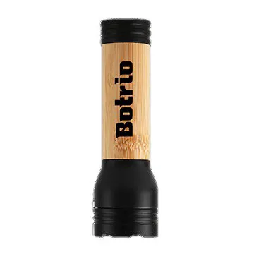 Bamboo Rechargeable LED Flashlight Aluminum - 4.5 in