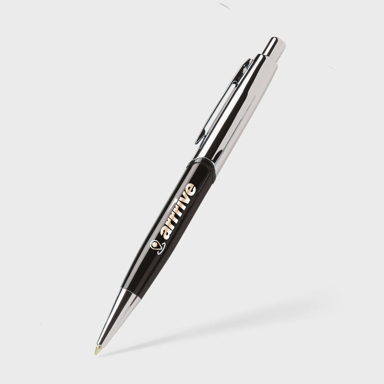 Executive Metal Pen High Gloss Silver Cap - 5.4 in - product view 4