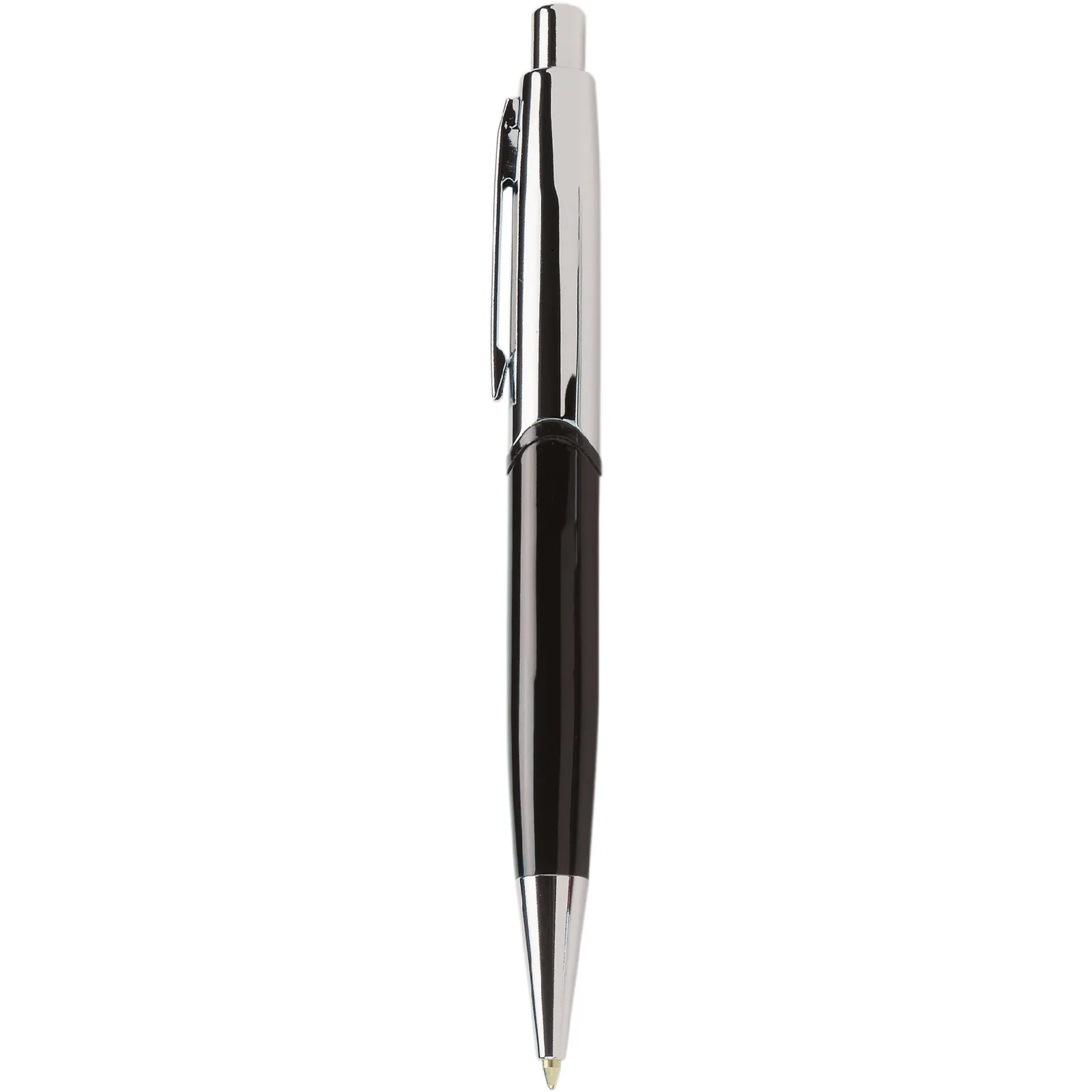 Executive Metal Pen High Gloss Silver Cap - 5.4 in - blank view 7