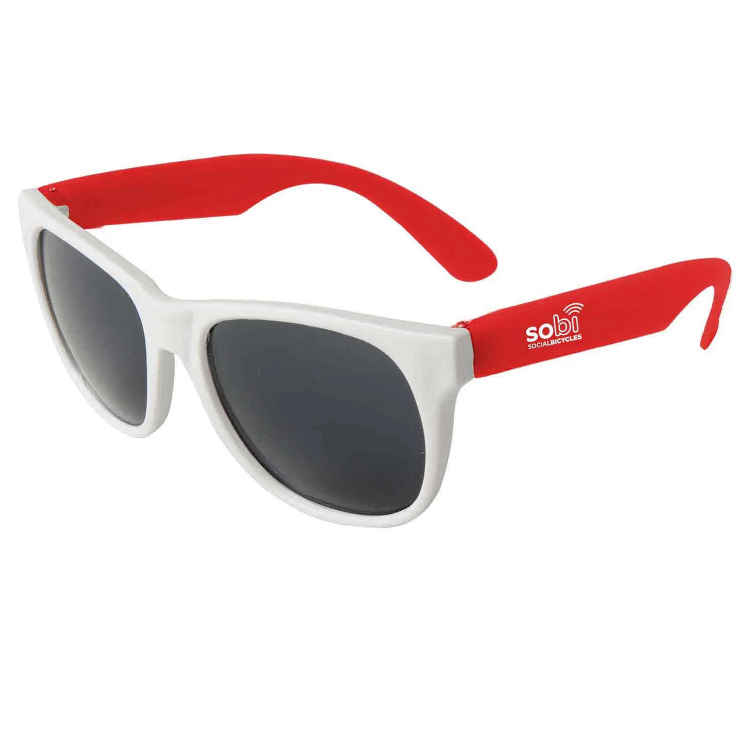 Sunglasses Neon White Frame UV Protection - 5 3/4 in - product view 2