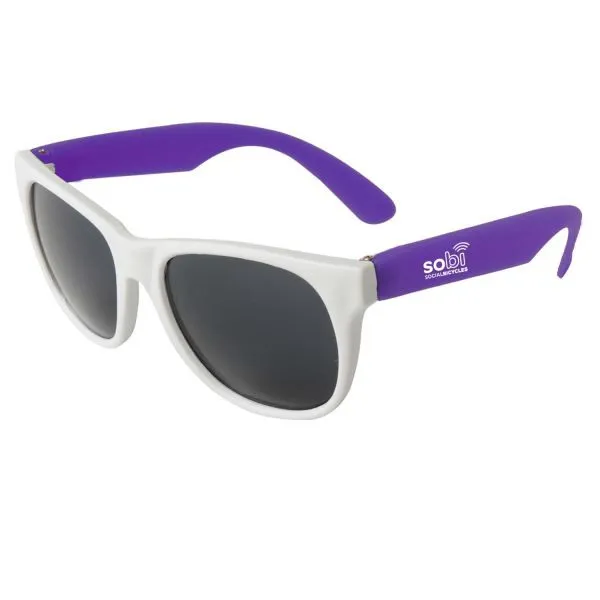 Sunglasses Neon White Frame UV Protection - 5 3/4 in - product view 3