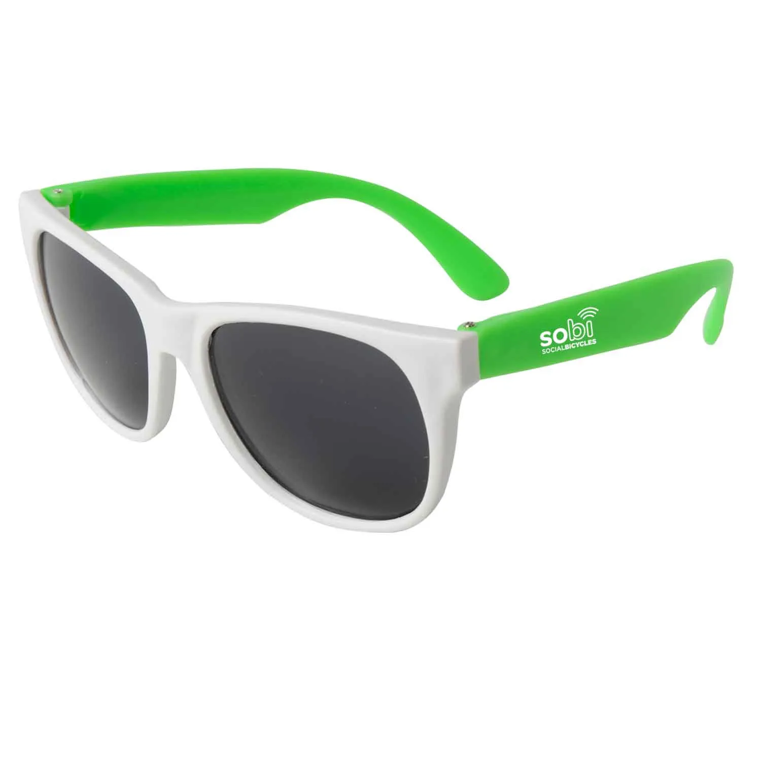 Sunglasses Neon White Frame UV Protection - 5 3/4 in - product view 4