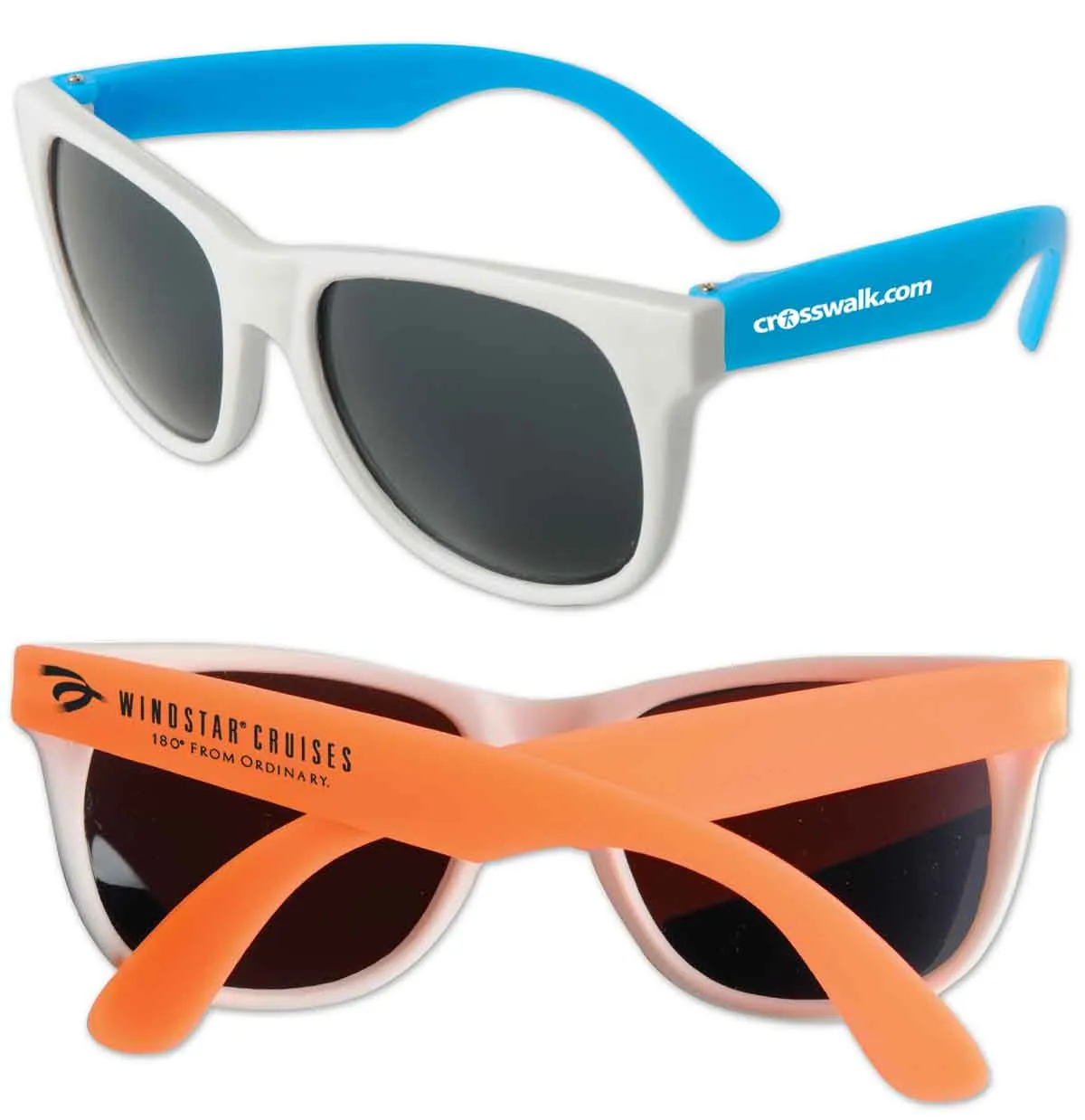 Sunglasses Neon White Frame UV Protection - 5 3/4 in - product view 6