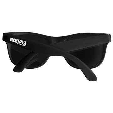 Youth Sunglasses Neon Black Frame UV Protection - 5 1/4 in