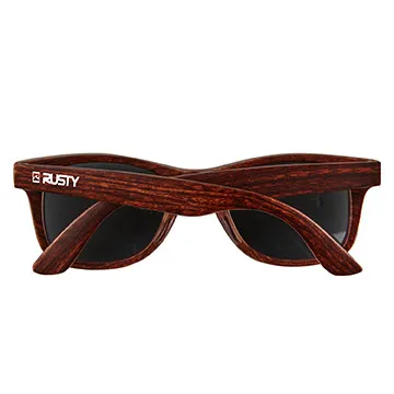 Sunglasses Wood Grain Style UV Protection - 5 3/4 in
