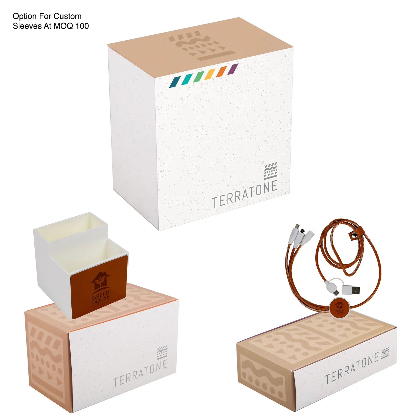 Desk Organizer & Charging Cable Kit with Storage - product view 2