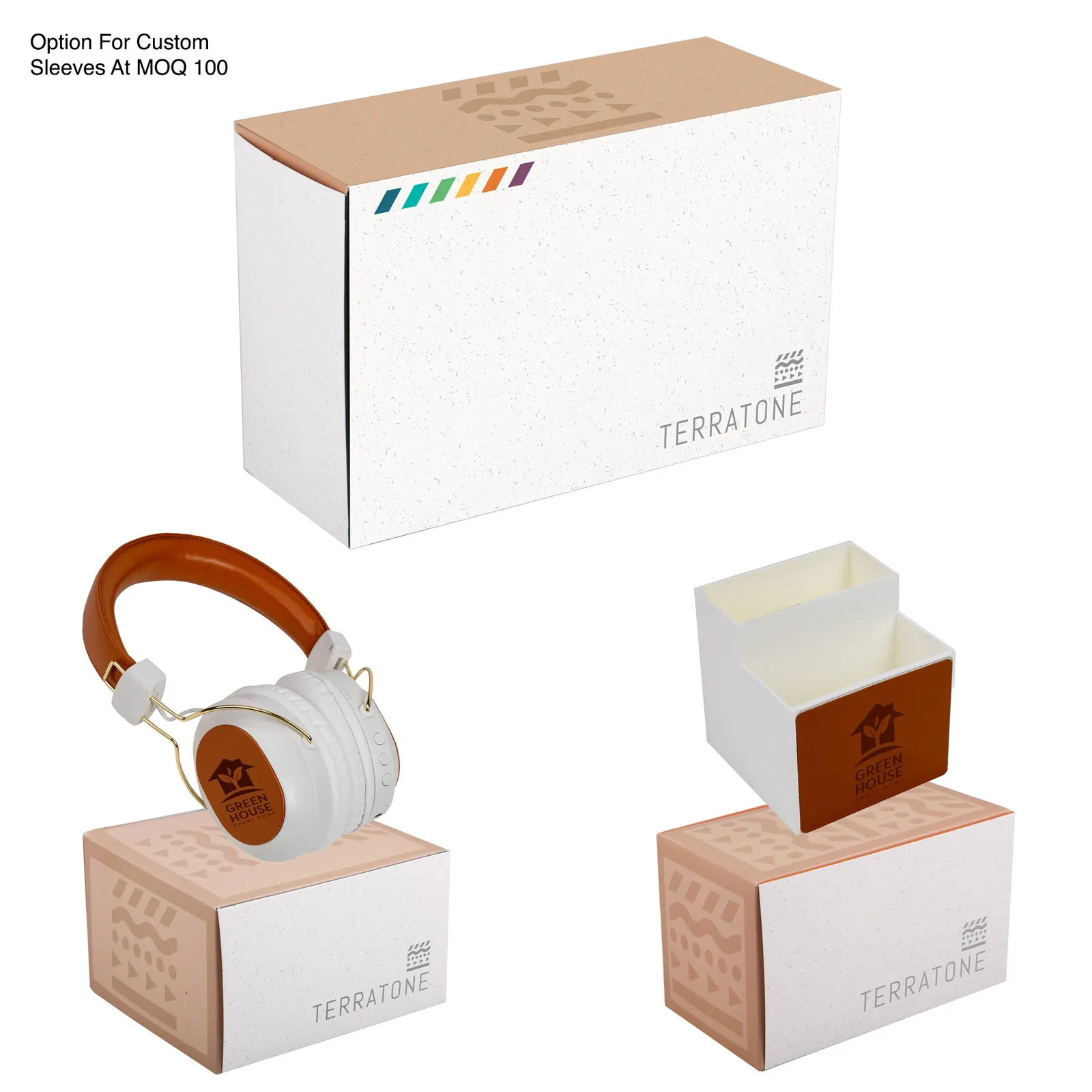 Desk Organizer & Over-Ear Headphones Workspace Kit - product view 2