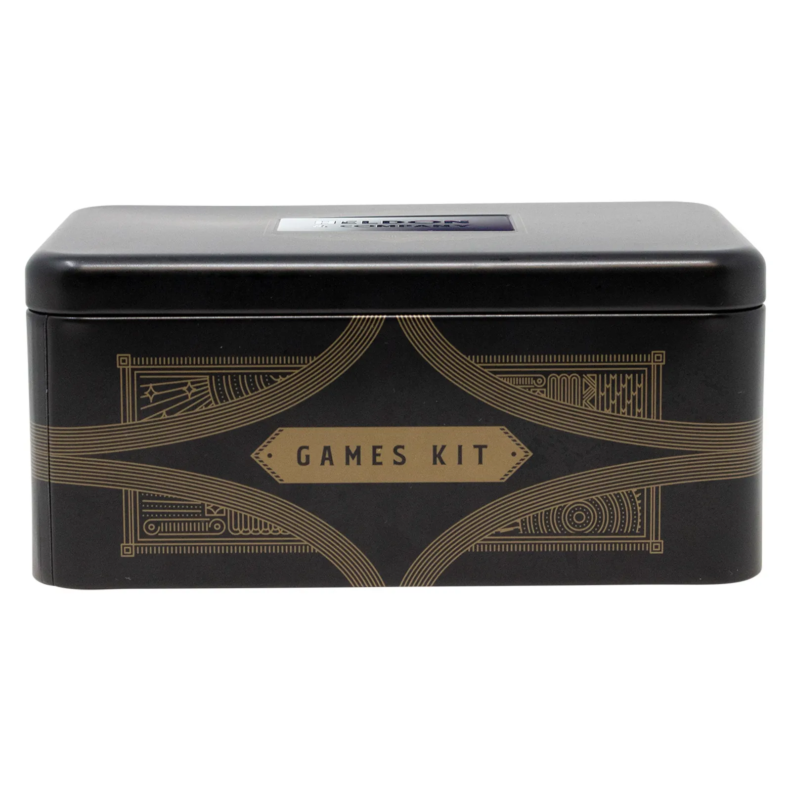 Games Kit Metal Tin Dominoes Dice Cards - 6 in - product view 5