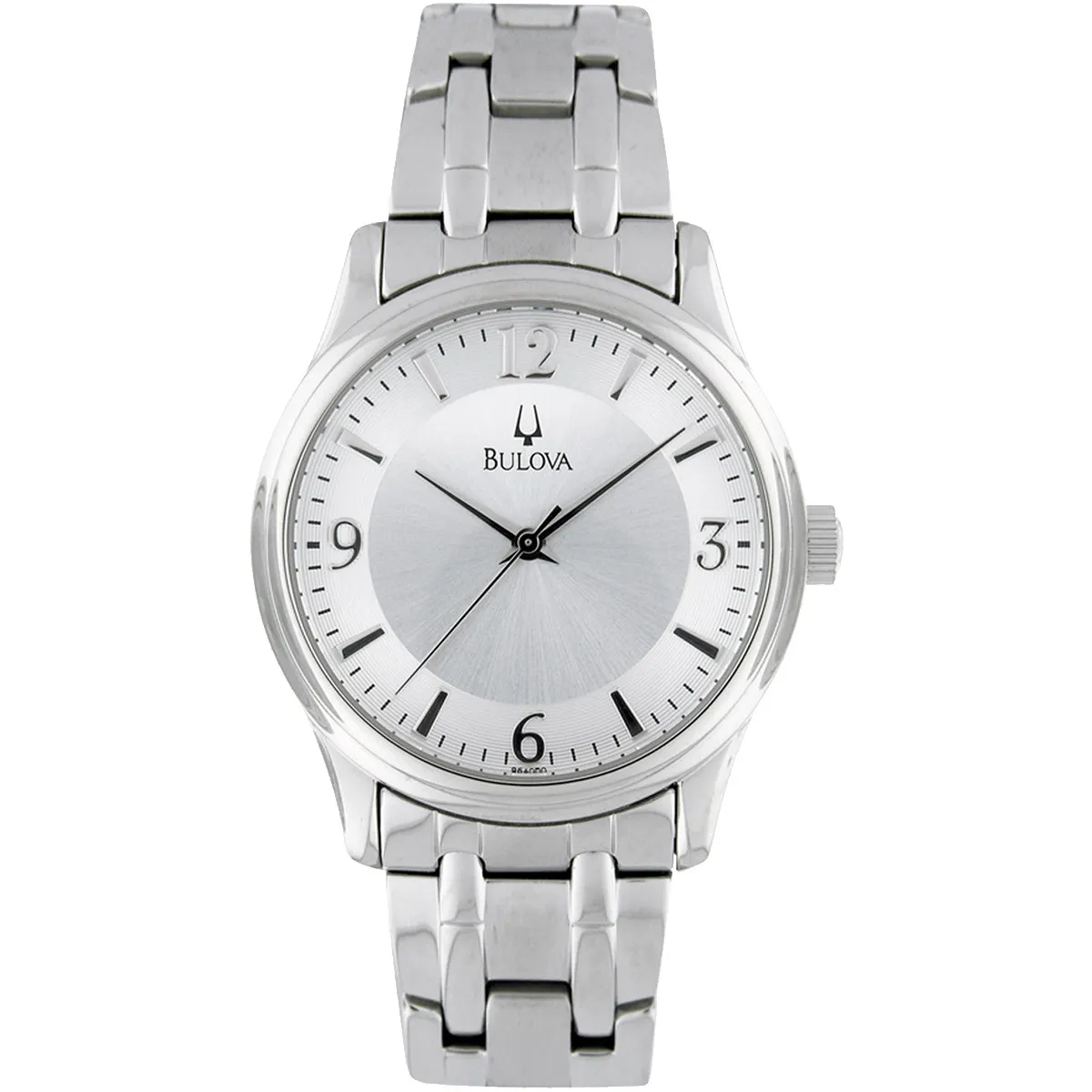 Bulova Watch Men's Silver Dial Stainless Steel - 38mm