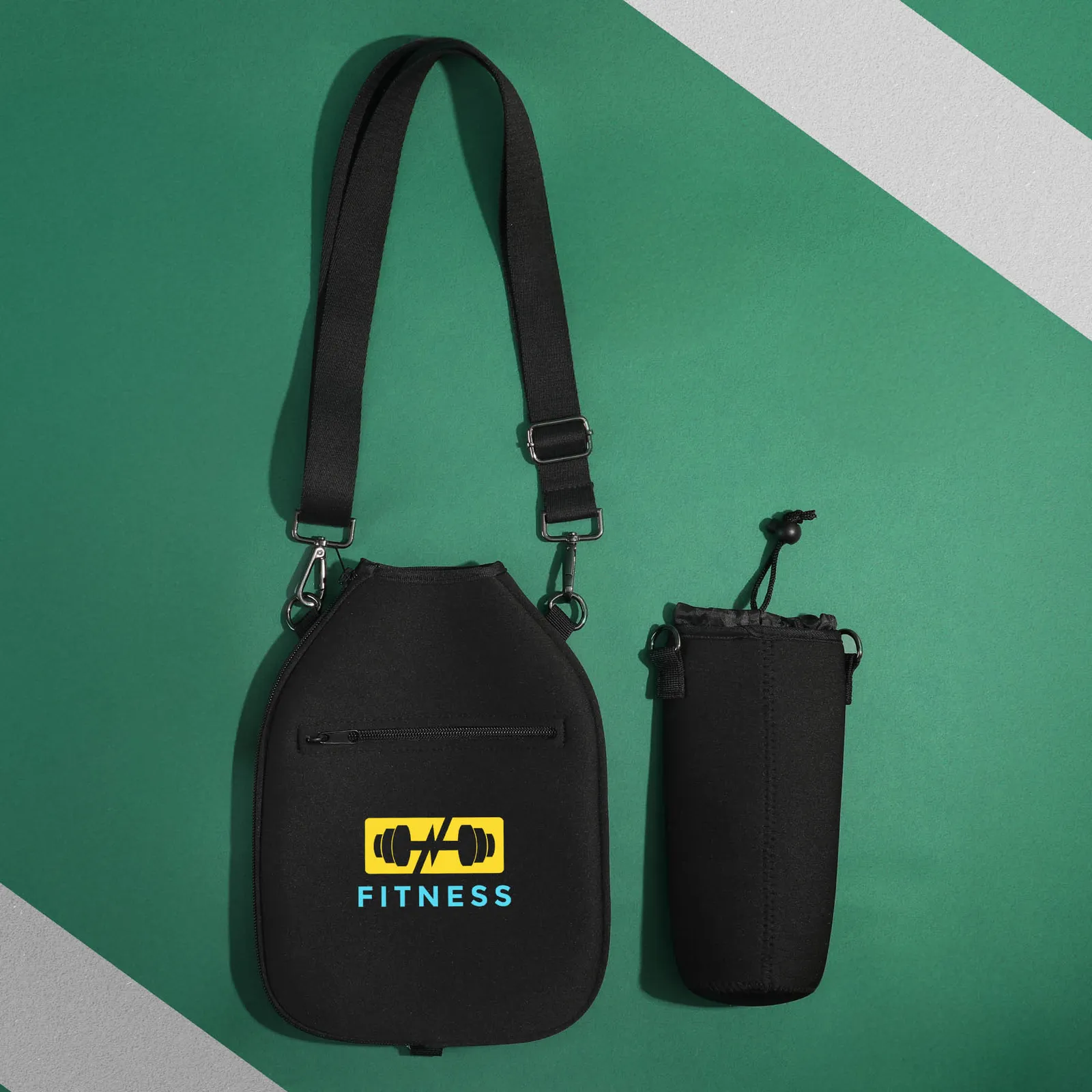 Pickleball Paddle Pouch Neoprene Two Paddle Capacity