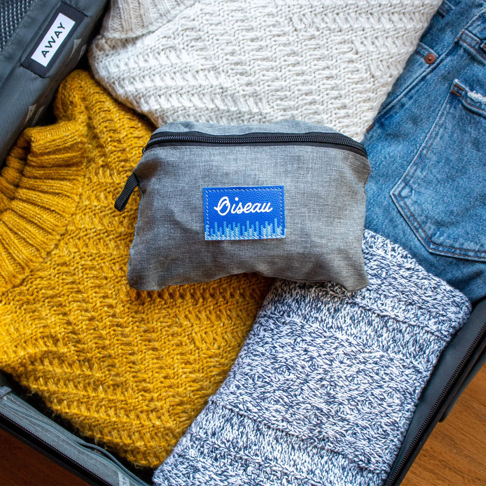 Packable Duffel Bag Polyester Travel - 7.9 x 18.9 in