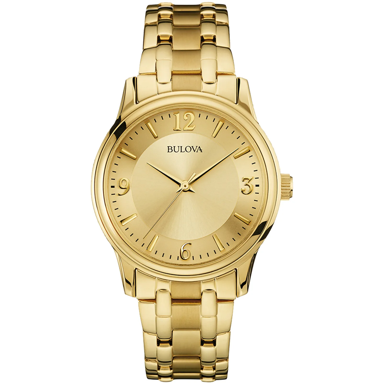 Bulova Men's Watch Stainless Steel Champagne Dial
