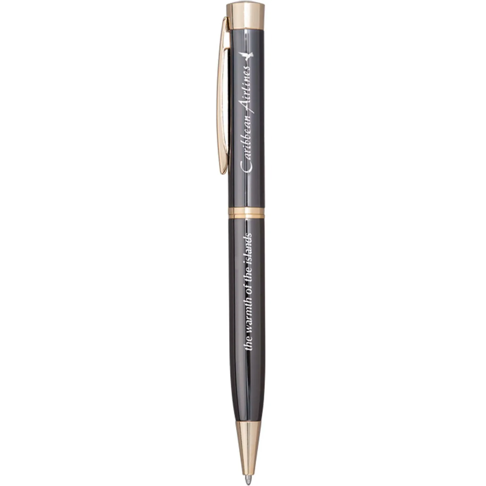 Executive Pen with Photodome Gold Accents (Gunmetal)