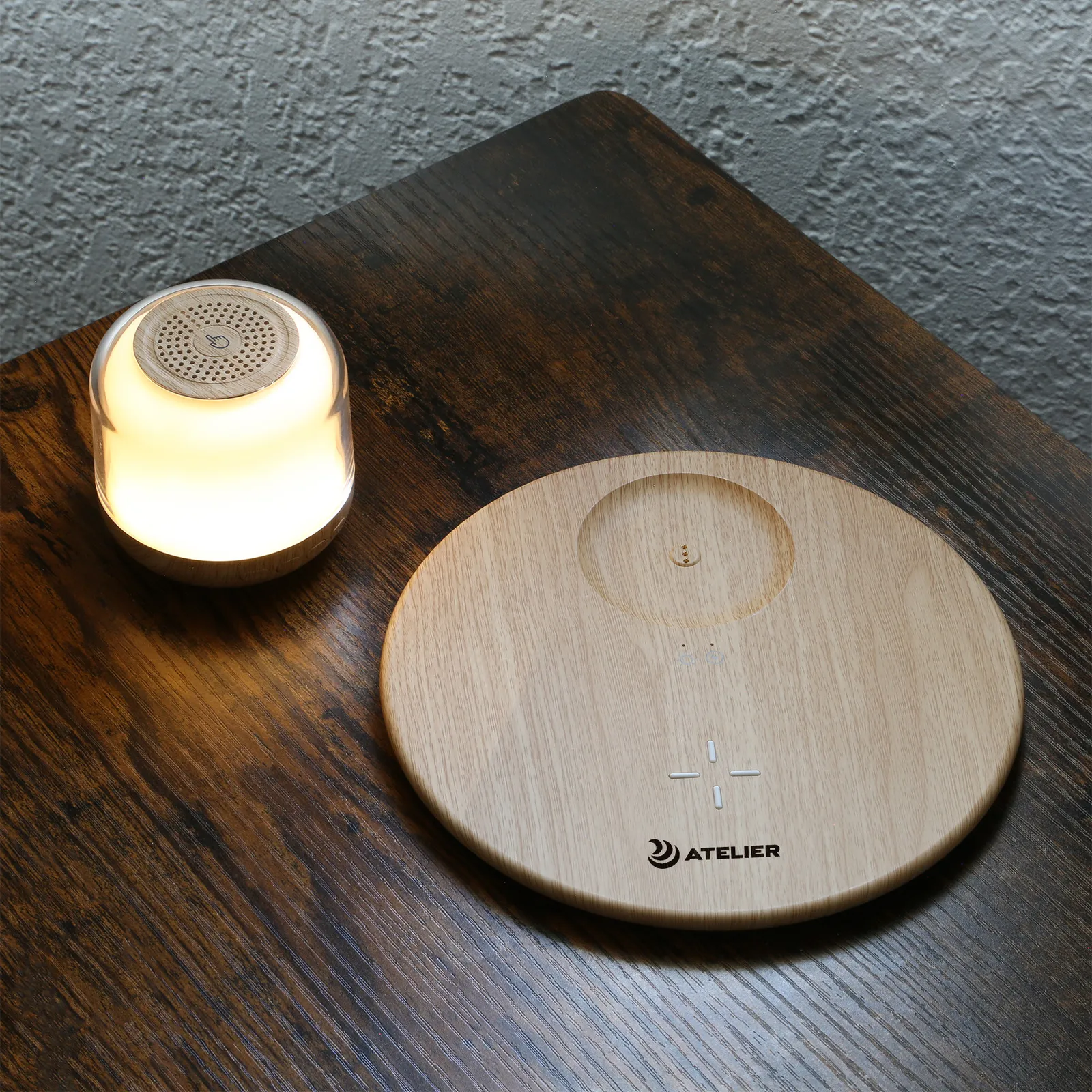 Wireless Charger Speaker Light 3-in-1 with RGB Modes - product view 3