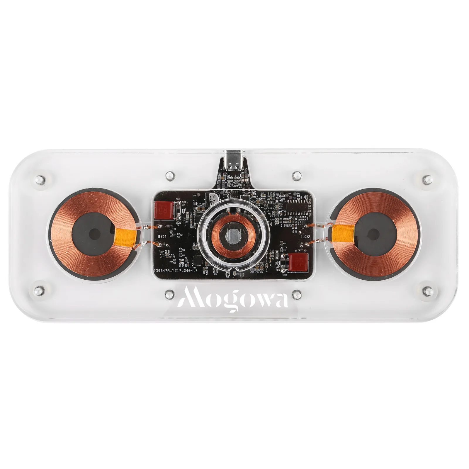 Wireless Charger Multi-Device Acrylic LED - 15W - product view 4