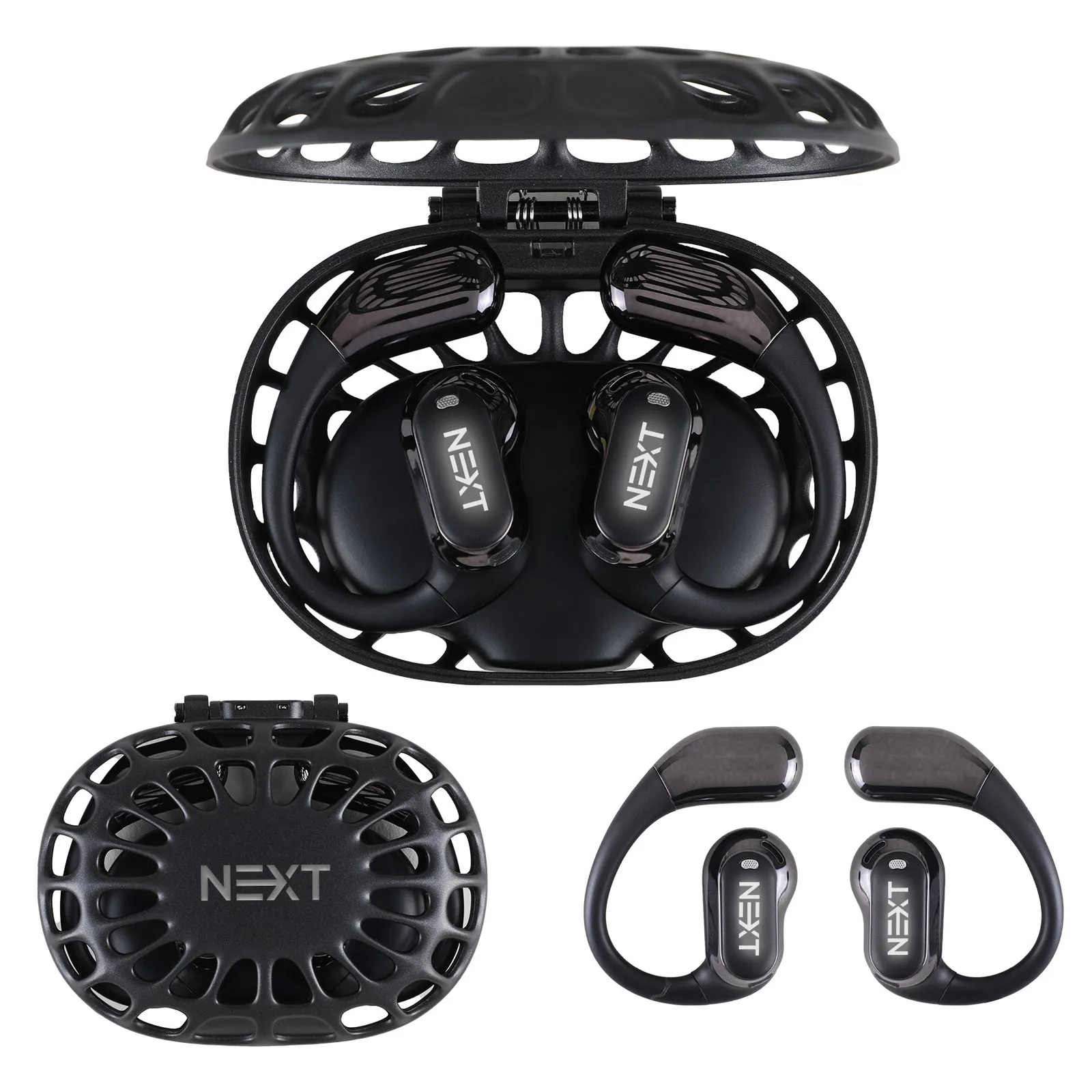 Wireless Earbuds Over Ear Illuminated Metal Case - product view 6