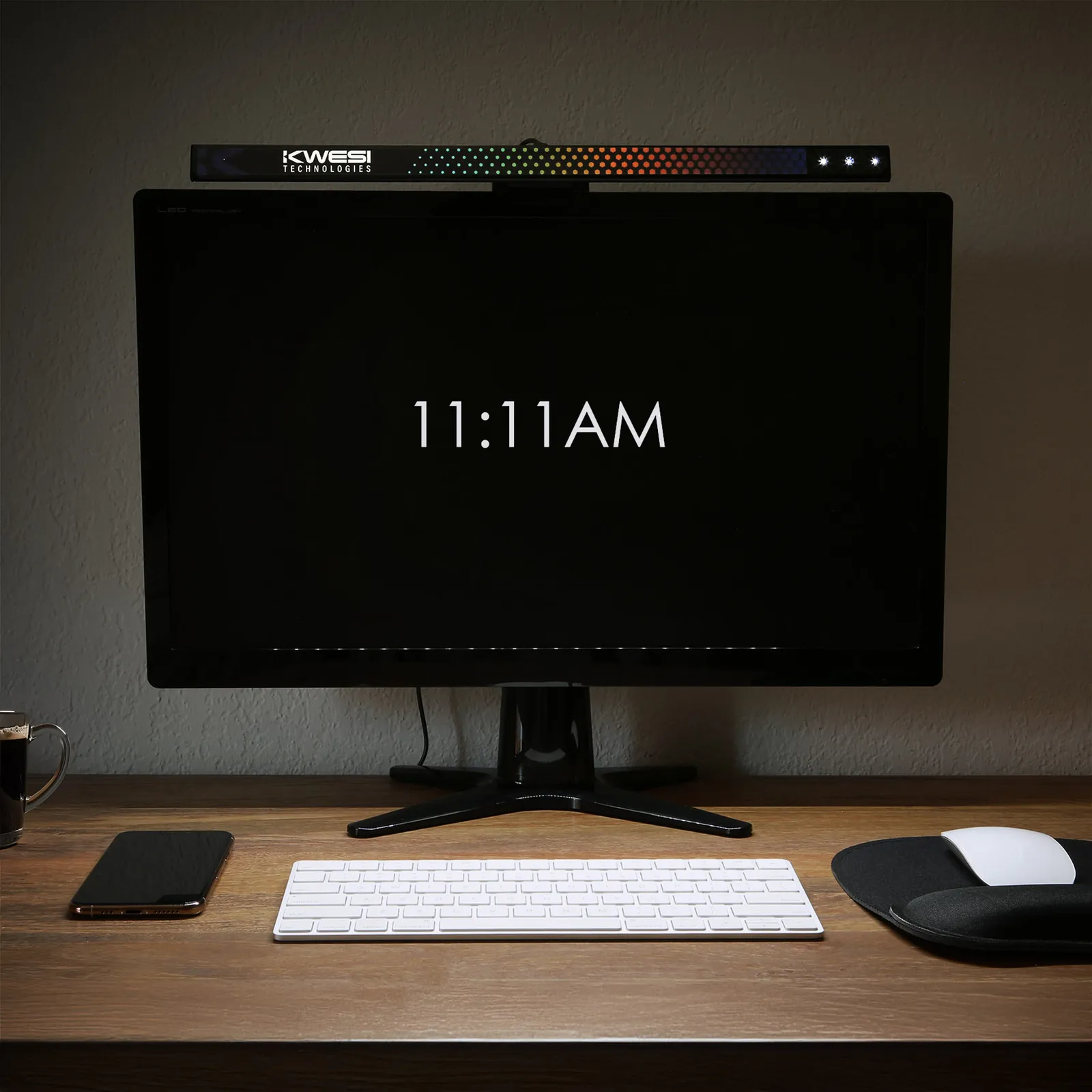 Monitor Light Bar Aluminum Clip-On Timer - 16.5 in