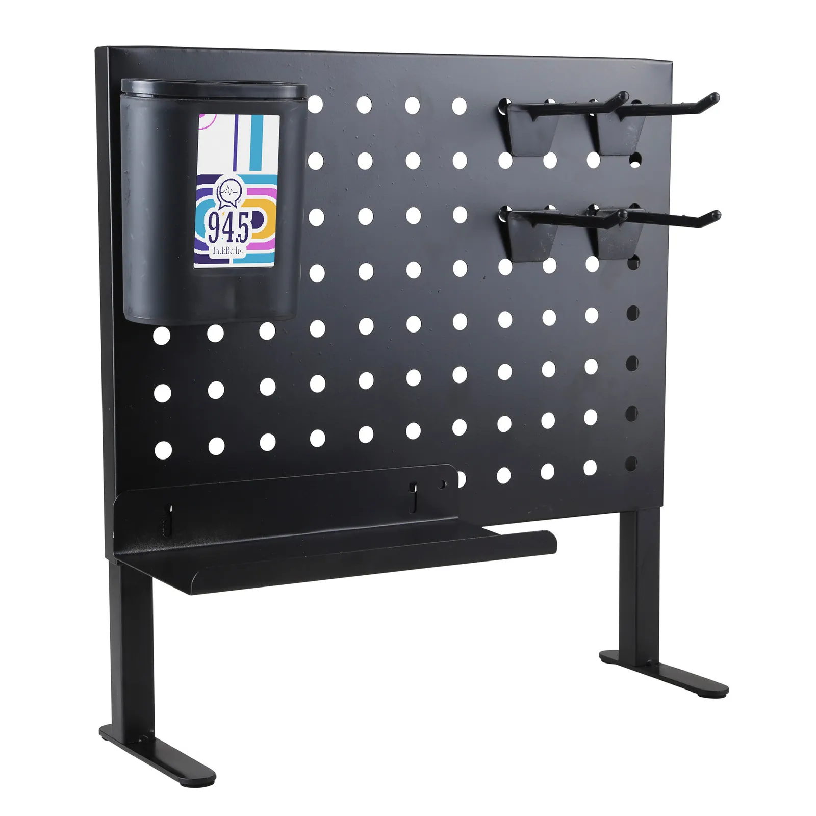 Desktop Pegboard Organizer Black Metal - 12 x 9 in - product view 7