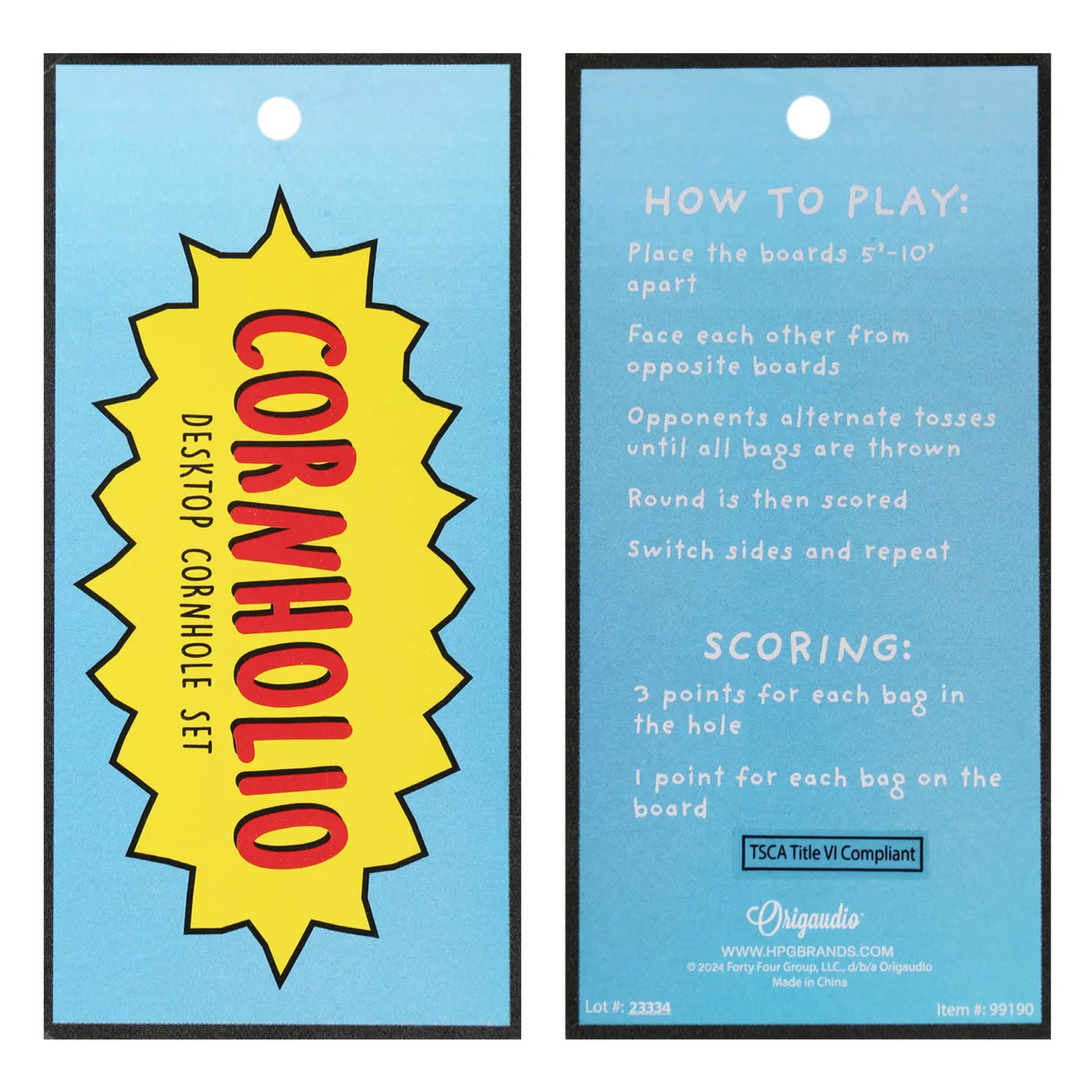 Desktop Cornhole Game Set with Carrying Bag - 10.5 x 5.4 in - product view 6