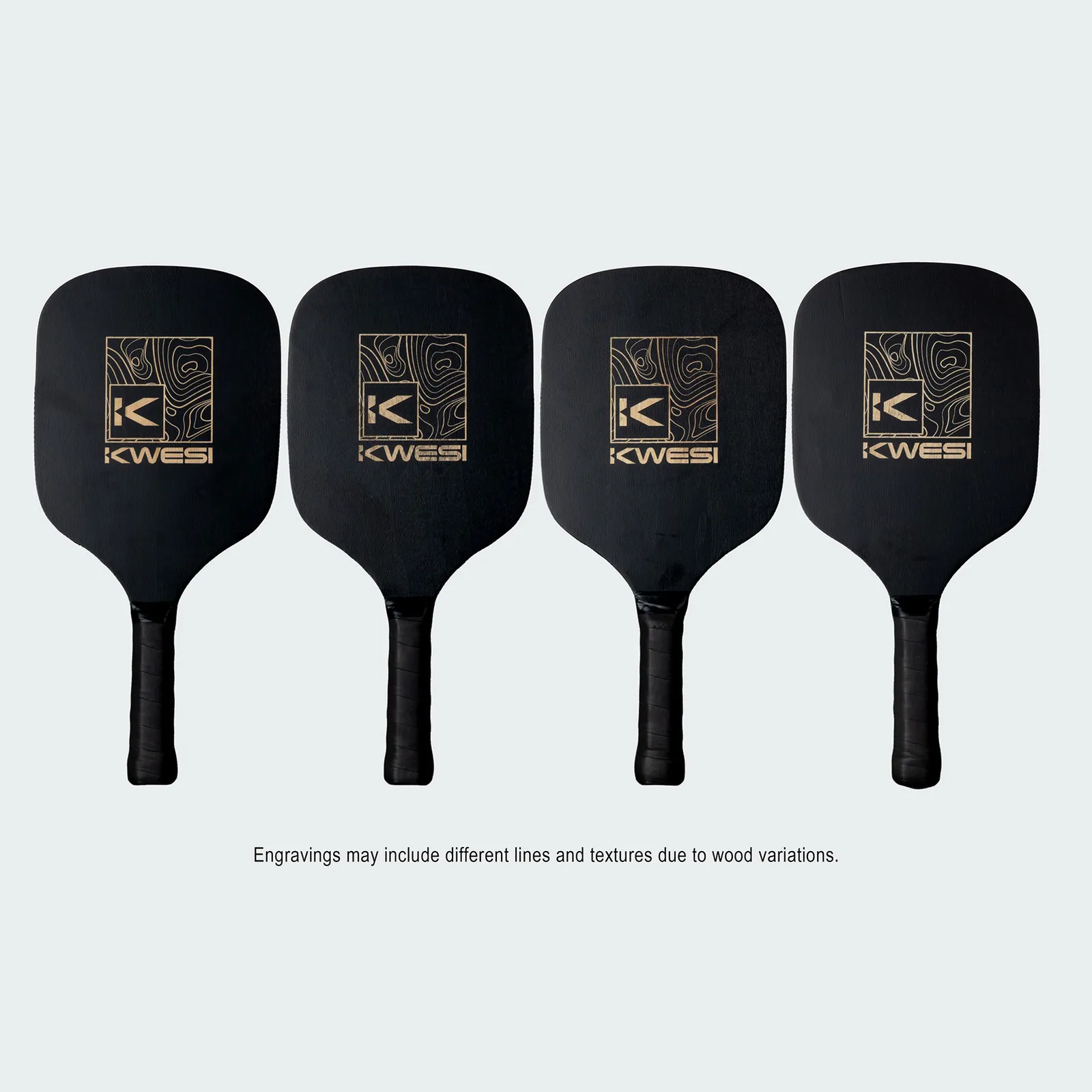 Pickleball Paddle Set Regulation Size with Case - 15.75 x 7.4 in - product view 7