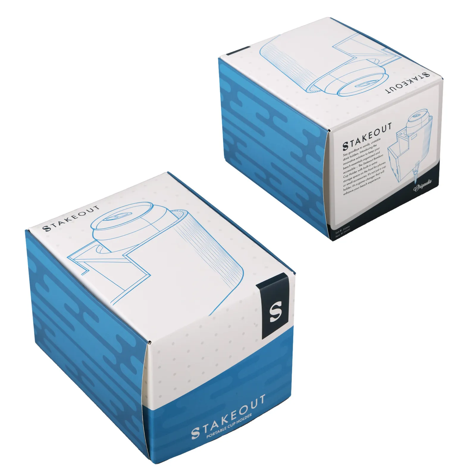 Portable Cup Holder Bamboo Ground Stake - 10.5 x 5.4 in - product view 3