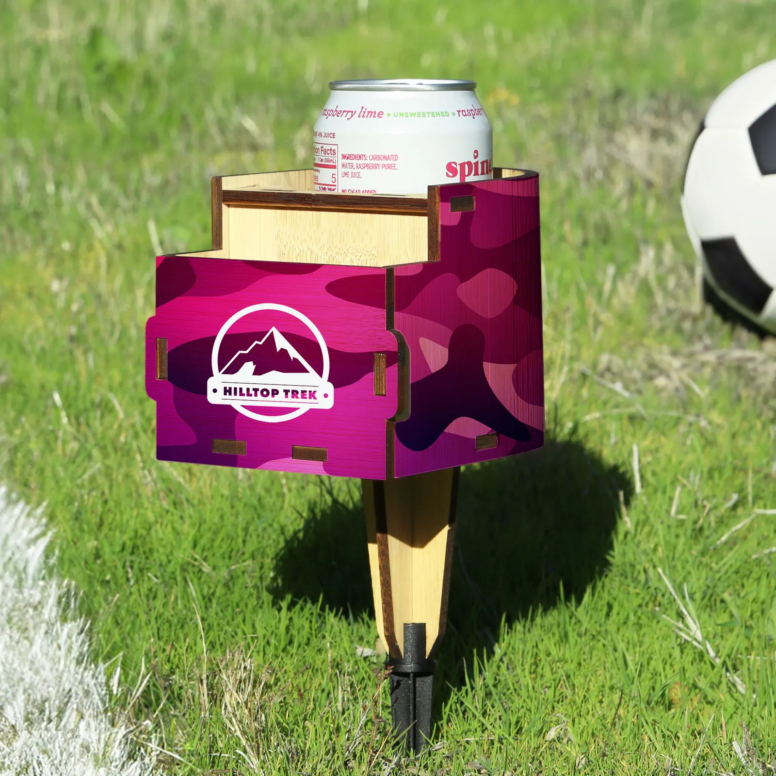 Portable Cup Holder Bamboo Ground Stake - 10.5 x 5.4 in - product view 5