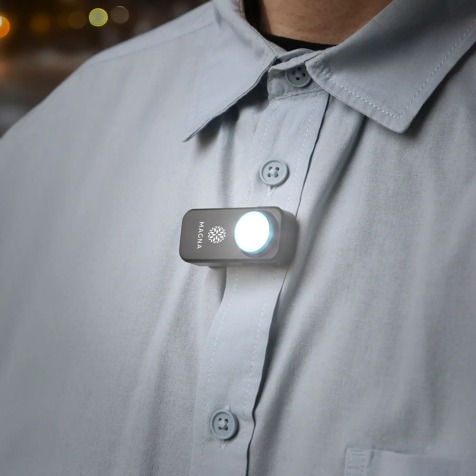 Clip-On Flashlight Rechargeable with Magnet - 1.875 in - product view 3