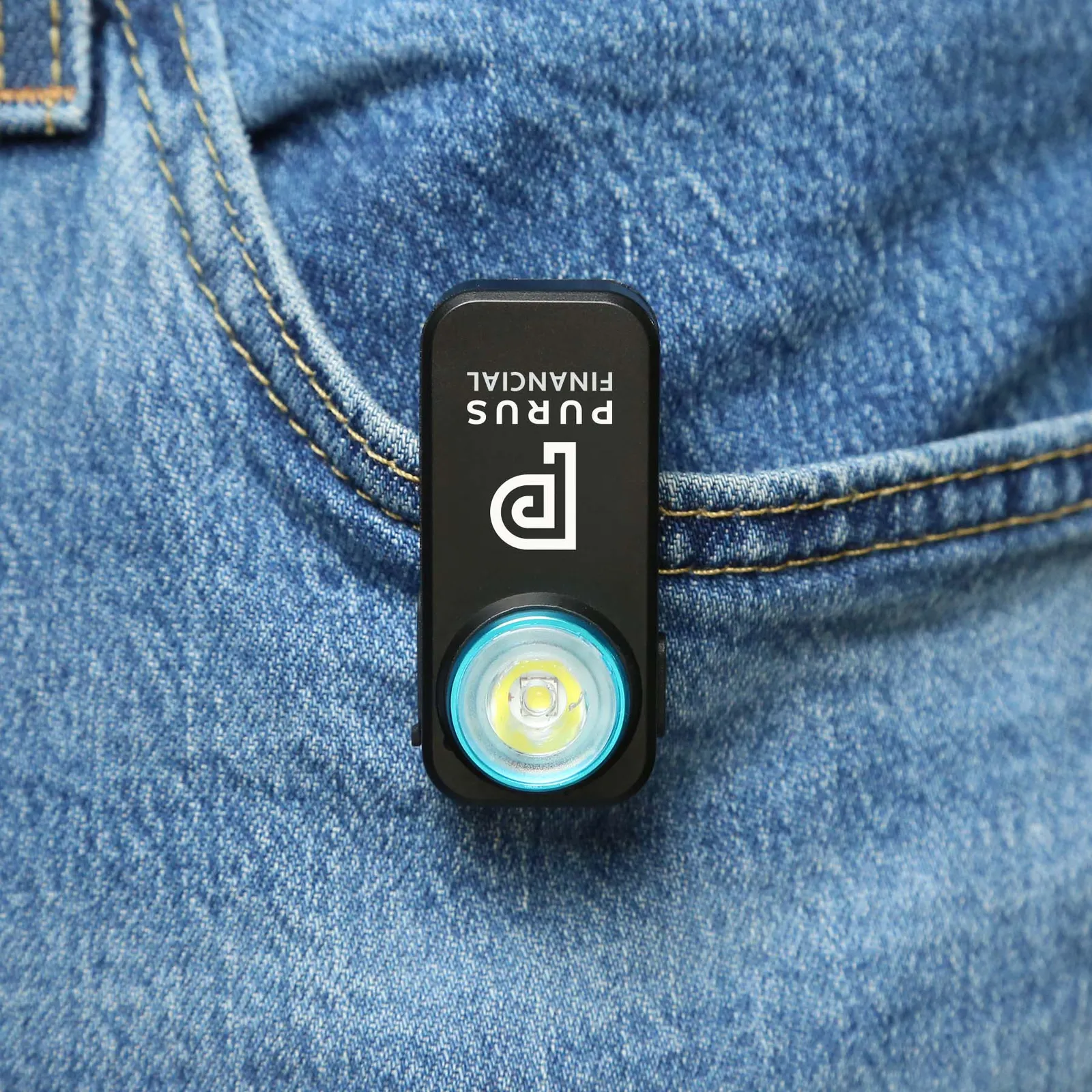 Clip-On Flashlight Rechargeable with Magnet - 1.875 in - product view 4